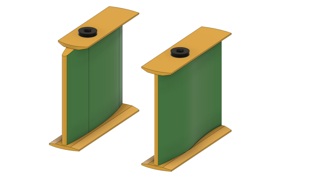 Stuwa roeren nr. 006 in groen en geel in 3D